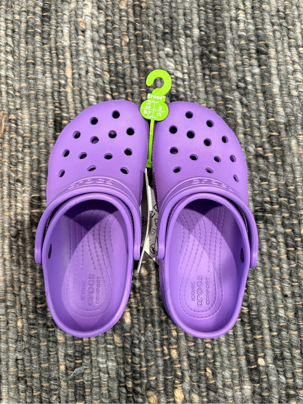 CROCS Kids Classic Clog in Bright Purple